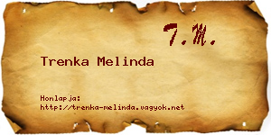 Trenka Melinda névjegykártya